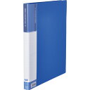 TANOSEE　PPクリヤーファイル（差替式）　A4タテ　30穴　15ポケット付属　背幅25mm　ブルー　1冊
