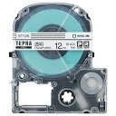 キングジム テプラ PRO テープカートリッジ 12mm 透明/黒文字 エコパック ST12K−10PN 1パック(10個) 【送料無料】