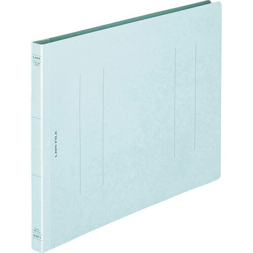 ライオン事務器　フラットファイル（環境）　樹脂押え具　A4ヨコ　150枚収容　背幅18mm　水　A－518KA4E　1冊のサムネイル