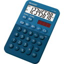 シャープ　カラー・デザイン電卓　8桁　ミニミニナイスサイズ　ブルー系　EL−760R−AX　1台
