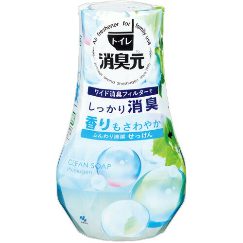 小林製薬　トイレの消臭元　ふんわり清潔せっけん　400mL　1個