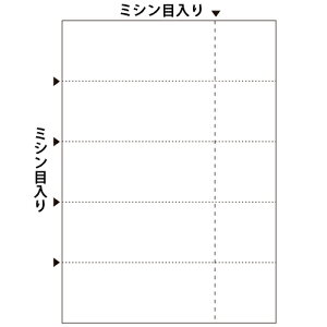 【お取寄せ品】 ヒサゴ マルチプリンタ帳票 A4 白紙 5面チケット BP2107 1冊(100枚)