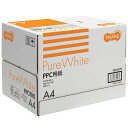 TANOSEE PPC用紙 Pure White A4 フタ無し箱 1箱（2500枚：500枚×5冊）