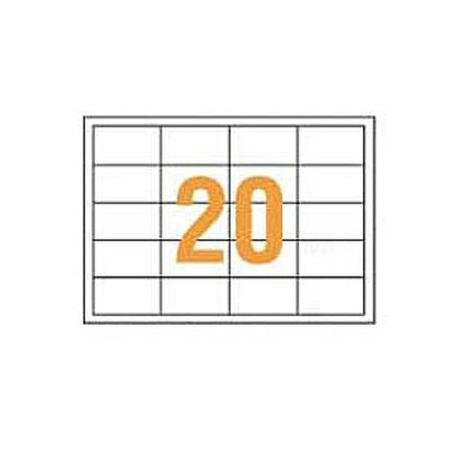 ライオン事務器　PPCタックラベル　A4判　68．58×38．1mm（20片入）　PPC－20F　1箱（100シート） 【送..