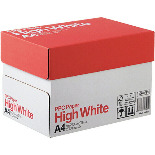 PPC PAPER High White A4 1箱 2500枚：500枚 5冊 