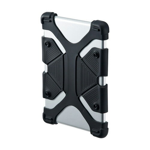 【お取寄せ品】 サンワサプライ　耐衝撃シリコンケース　7−8型タブレット用　ブラック　PDA−TABH5BK　1個