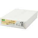 TANOSEE αエコカラーペーパーII A5 クリーム 1冊(500枚)