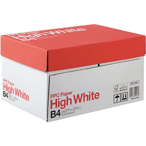 PPC　PAPER　High　White　B4　1箱（2500枚：500枚×5冊） 【送料無料】