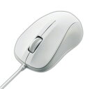 エレコム USB光学式マウス 3ボタン Sサイズ ホワイト RoHS指令準拠(10物質) M-K5URWH/RS 1個
