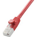 【お取寄せ品】 エレコム Cat6対応ツメ折れ防止LANケーブル レッド 1m RoHS指令準拠(10物質) LD−GPT/R1/RS 1本