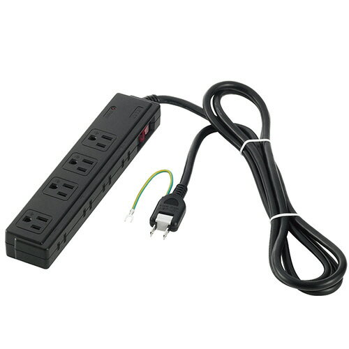 バッファロー　2／3ピン式電源タップ　4＋4個口タイプ　雷サージ防止／集中スイッチ付　ブラック　2m　..