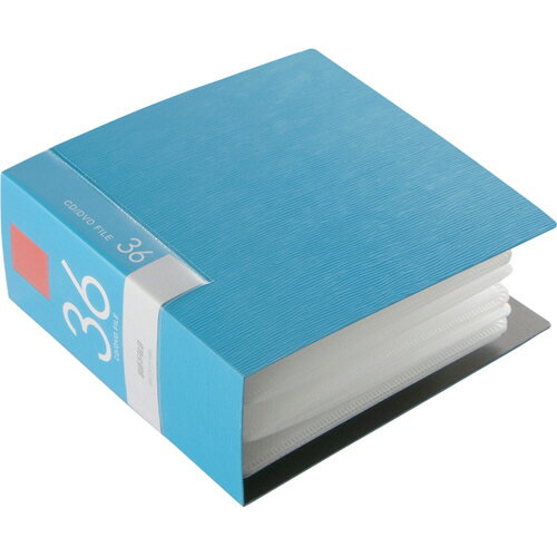 【お取寄せ品】 バッファロー　CD／DVDファイルケース　ブックタイプ　36枚収納　ブルー　BSCD01F36BL　1個