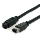 【お取寄せ品】 StarTech．com 1．8m FireWire800 − FireWire400 （9ピン−6ピン）ケーブル 1394＿96＿6 1台