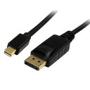 StarTech.com Mini DisplayPort変換ケーブル 4K 2m オス/オス ブラック MDP2DPMM2M 1本(2)