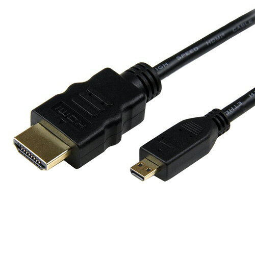 StarTech．com　ハイスピードHDMIケーブル　イーサネット対応　1．8m　HDMI（オス）−HDMI　Micro（オス）　ブラック　HDMIADMM6　1本