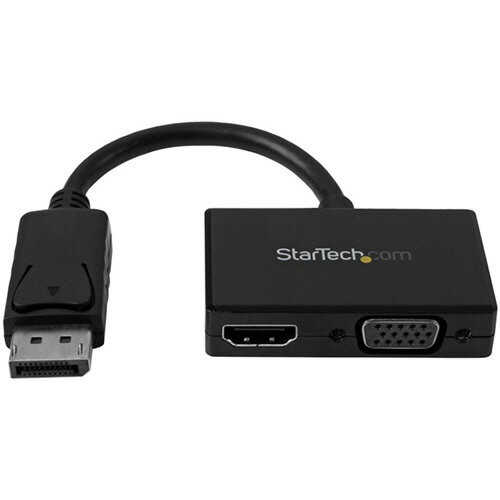 StarTech．com　DisplayPort−HDMI／VGA変換アダプタ　ツーインワン（2−in−1）　トラベルAVアダプタ　DP2HDVGA　1個