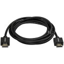 【お取寄せ品】 StarTech.com プレミアムハイスピードHDMI 2.0ケーブル 2m 4K/60Hz対応 ブラック HDMM2MLP 1本(2)