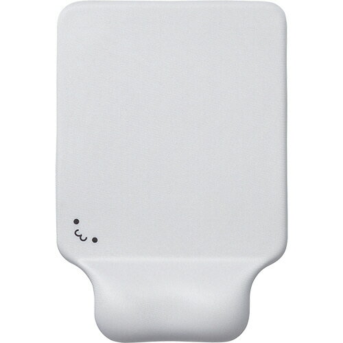 【お取寄せ品】 エレコム　リストレスト付マウスパッド　GEL　ホワイト　MP－GELWH　1枚