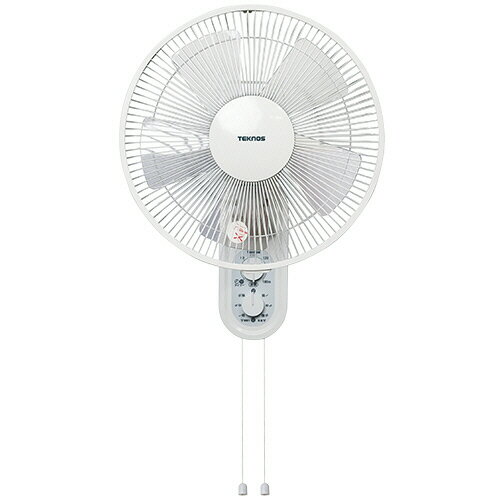 千住　TEKNOS　30cm壁掛けメカ扇風機　ホワイト　KI−W293　1台 【送料無料】