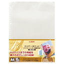 ライオン事務器　クリアーポケット　A4タテ　2・4・30穴　横入式・両面ポケット　CL−303T　1パック（10枚）