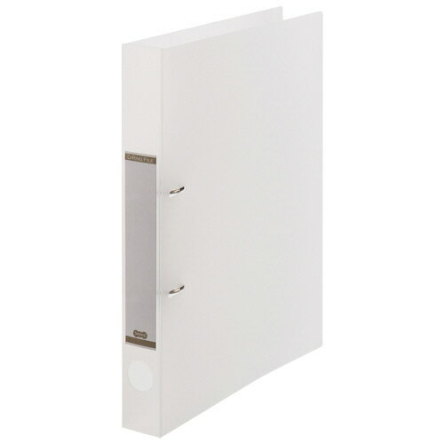 TANOSEE　Dリングファイル（半透明表紙）　A4タテ　2穴　200枚収容　20mmとじ　背幅38mm　クリア　1冊