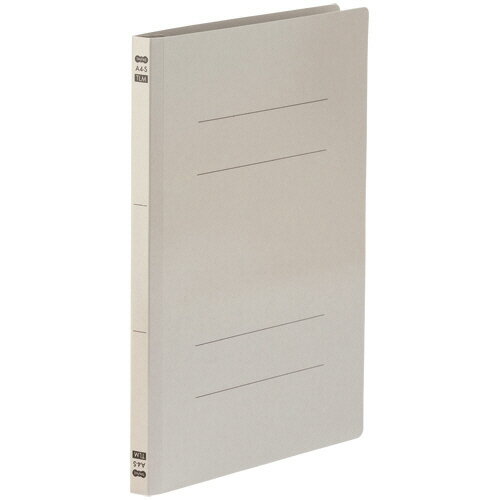 TANOSEE　フラットファイル　PPラミネート表紙タイプ　A4タテ　150枚収容　背幅17．5mm　グレー　1パッ..