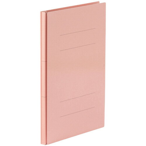 TANOSEE　背幅伸縮フラットファイル（PPラミ表紙）　A4タテ　1000枚収容　背幅18−118mm　ピンク　1冊