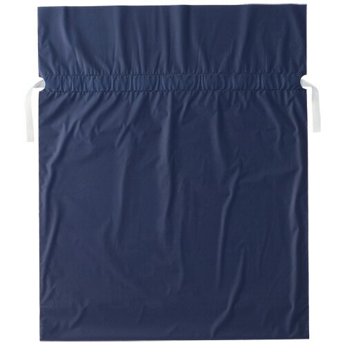 店研創意 ストア・エキスプレス 梨地リボン付ギフトバッグ ネイビー 45cm 1パック(20枚)