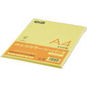 TANOSEE αエコカラーペーパーII A4 イエロー 少枚数パック 1冊(100枚)