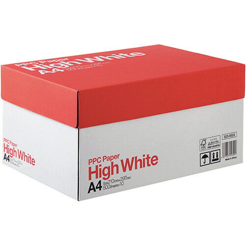PPC　PAPER　High　White　A4　1箱（5000枚：500枚×10冊） 【送料無料】