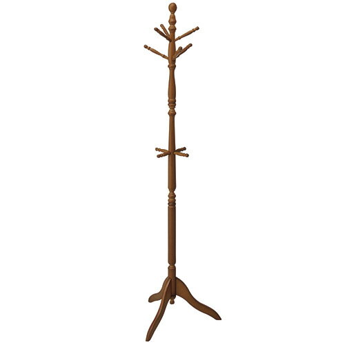 不二貿易 アンティークコートハンガー 幅480×奥行480×高さ1830mm ダークブラウン GV−6100DBR 1台 【送料無料】