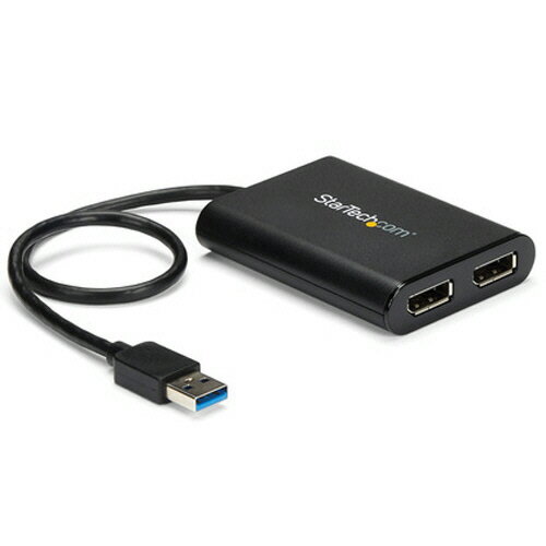 【お取寄せ品】 StarTech．com　USB　3．0−デュアルDisplayPort　ディスプレイ変換アダプタ　オス／メ..