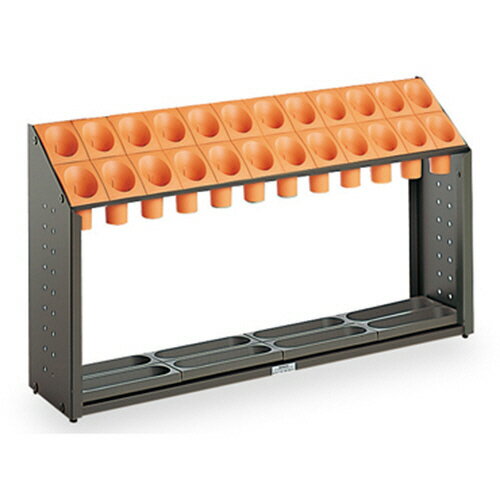 【お取寄せ品】 テラモト　傘立て　オブリークアーバン　B24　24本用　オレンジ　UB−285−124−7　1台 【送料無料】