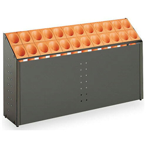 【お取寄せ品】 テラモト　傘立て　オブリークアーバン　C24　24本用　オレンジ　UB−285−224−7　1台 【送料無料】