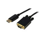 【お取寄せ品】 StarTech．com　DisplayPort−VGA変換ケーブル　3m　ブラック　DP2VGAMM10B　1本 【送料無料】