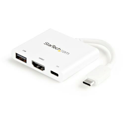 【お取寄せ品】 StarTech．com　USB　Type−C接続HDMIディスプレイ変換アダプタ　ホワイト　CDP2HDUACPW..