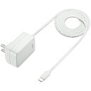 サンワサプライ USB PowerDelivery対応AC充電器(USB TypeCケーブル一体型) 18W ホワイト ACA-PD82W 1個