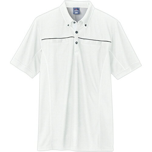 【お取寄せ品】 アイトス　TULTEX（タルテックス）　半袖ポロシャツ（男女兼用）　WINCOOL　ホワイト　L　AZ−551044−001−L　1着 【送料無料】