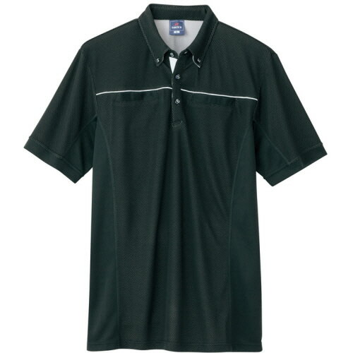 【お取寄せ品】 アイトス　TULTEX（タルテックス）　半袖ポロシャツ（男女兼用）　WINCOOL　ブラック　M　AZ−551044−010−M　1着 【送料無料】