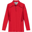 【お取寄せ品】 アイトス TULTEX(タルテックス) 長袖ポロシャツ(男女兼用) WINCOOL レッド SS AZ−551045−0...