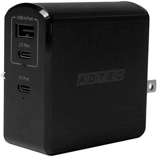 【お取寄せ品】 アドテック　PowerDelivery対応　急速充電器　105W　ブラック　APD－A105AC2－BK　1個 【送料無料】