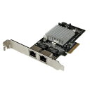 【お取寄せ品】 StarTech.com ギガビットイーサネット 2ポート増設PCI Express x4 インターフェースカード ST2000SPEXI 1個 【送料無料】