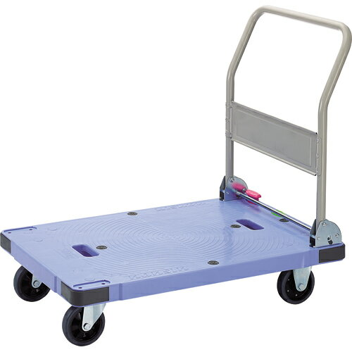 ナンシン　折りたたみ式　微音樹脂台車　サイレントマスター　プッシュブレーキ付　300kg荷重　N−DSK30..