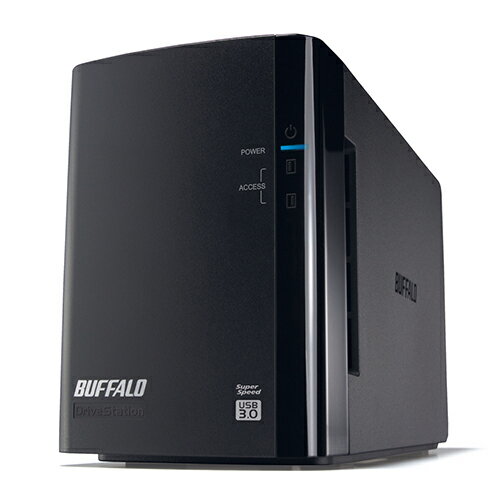  バッファロー　ドライブステーション　ミラーリング機能搭載　外付けHDD　USB3.0用　2ドライブ　2TB　ブラック　HD−WL2TU3／R1J　1台 