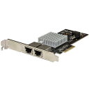 【お取寄せ品】 StarTech.com ネットワークアダプタカード マルチギガビットイーサネット 2ポート ST10GPEXNDPI 1個 【送料無料】