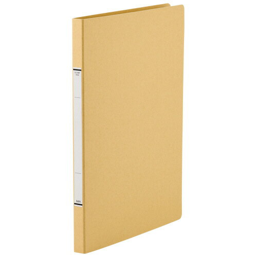TANOSEE クランプファイルN(紙表紙) A4タテ 100枚収容 10mmとじ 背幅18mm クラフト 1冊