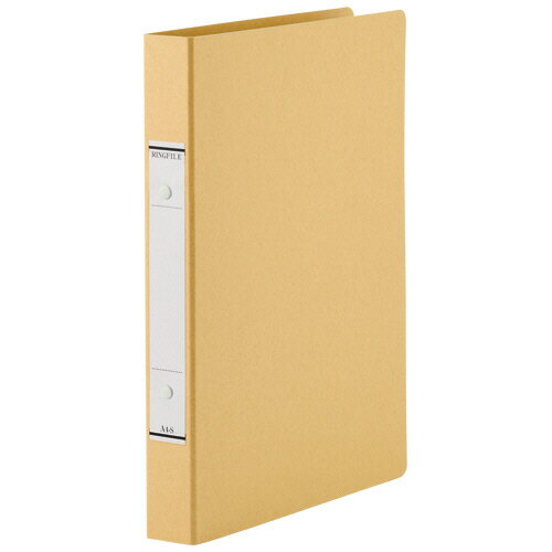 TANOSEE OリングファイルN(紙表紙) A4タテ 2穴 220枚収容 リング内径27mm 背幅36mm クラフト 1冊