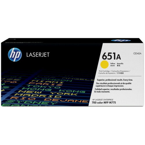 【お取寄せ品】 HP　651A　トナーカートリッジ　イエロー　CE342A　1個 【送料無料】