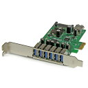 【お取寄せ品】 StarTech.com 7ポートUSB 3.0増設PCI Expressインターフェースカード PEXUSB3S7 1個 【送料無料】