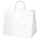 【お取寄せ品】 ササガワ 手提げ袋 幅320×マチ200×高さ275mm 白無地 50−6000 1パック(10枚)